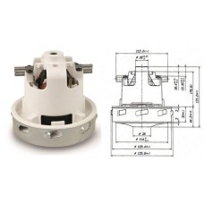 Мотор пылесоса 1400w (моющий), H=130, h45, D130 E064200027